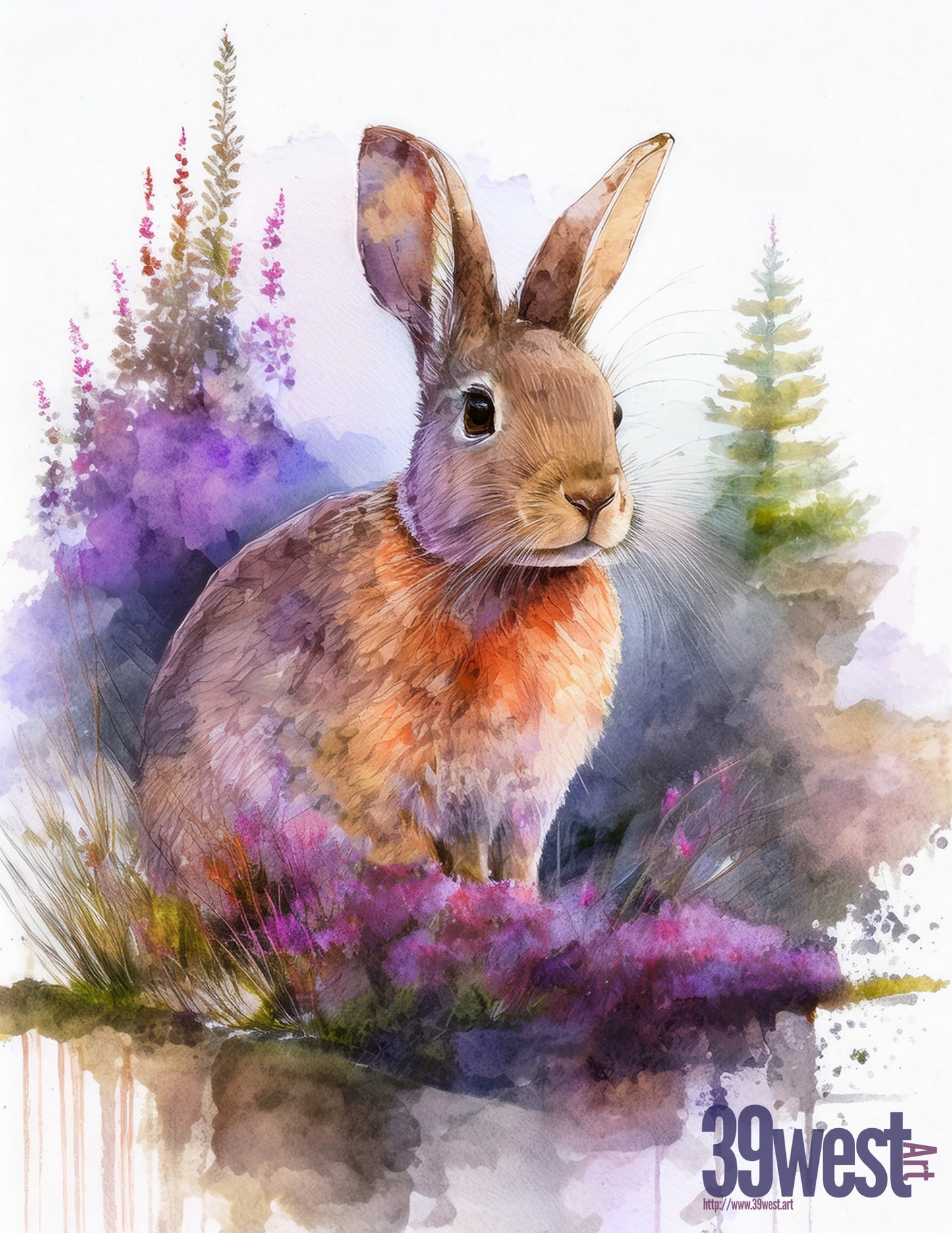 Bunny in the Heather 3